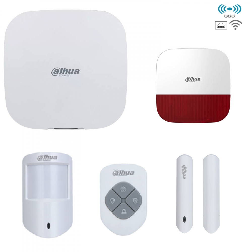 Dahua ART-ARC3000H-03-W2 868/433 Mhz wireless alarm KIT with outdoor siren